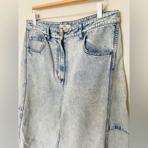 Tibi Acid Iceberg Denim Sid Jean – Size 30 – Balloon Leg